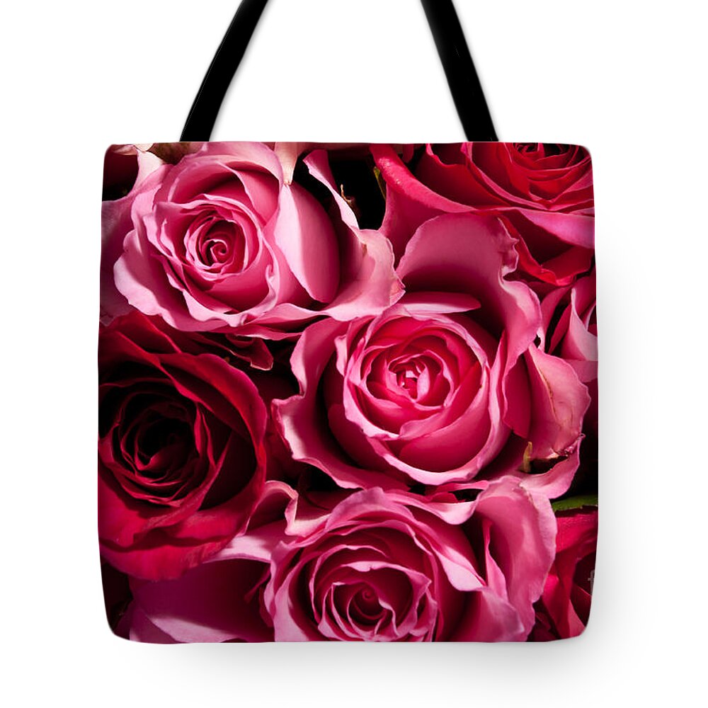Flowers Tote Bag featuring the photograph Roses by Matt Malloy
