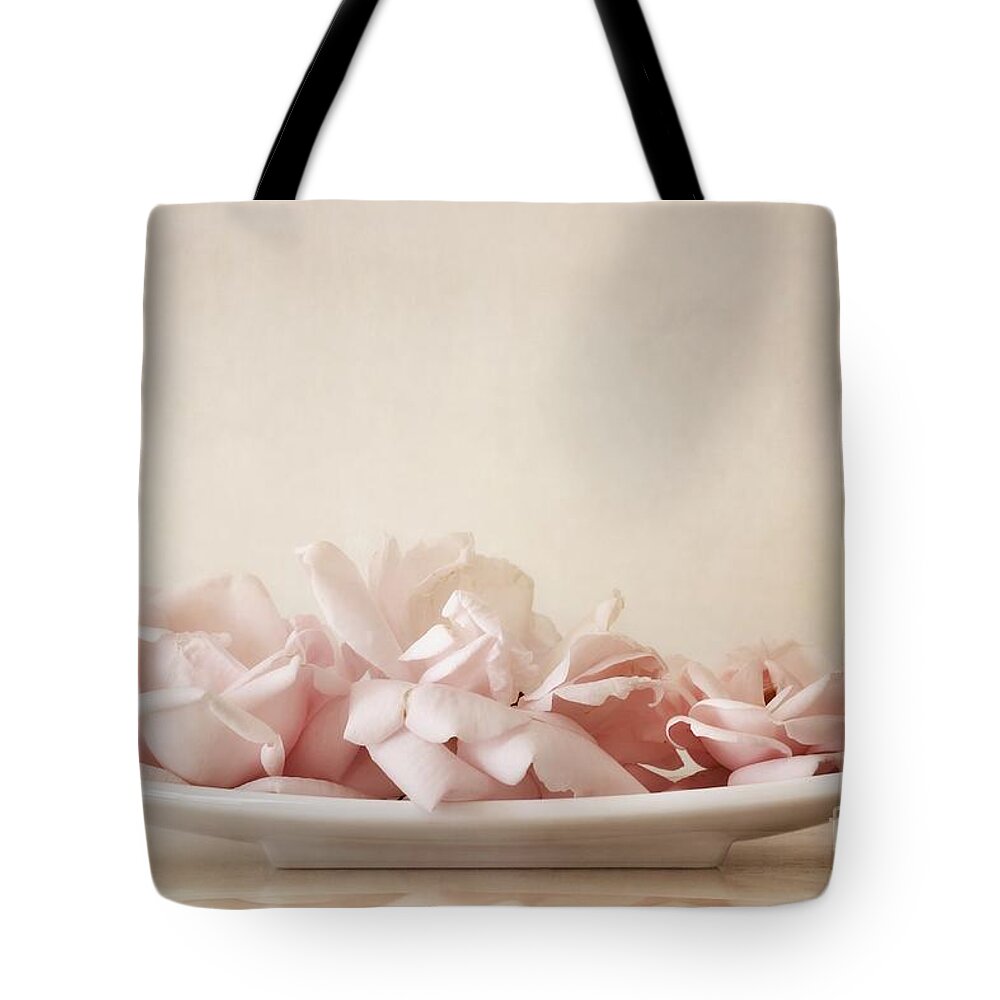Delicate Tote Bag featuring the photograph Roses by Priska Wettstein