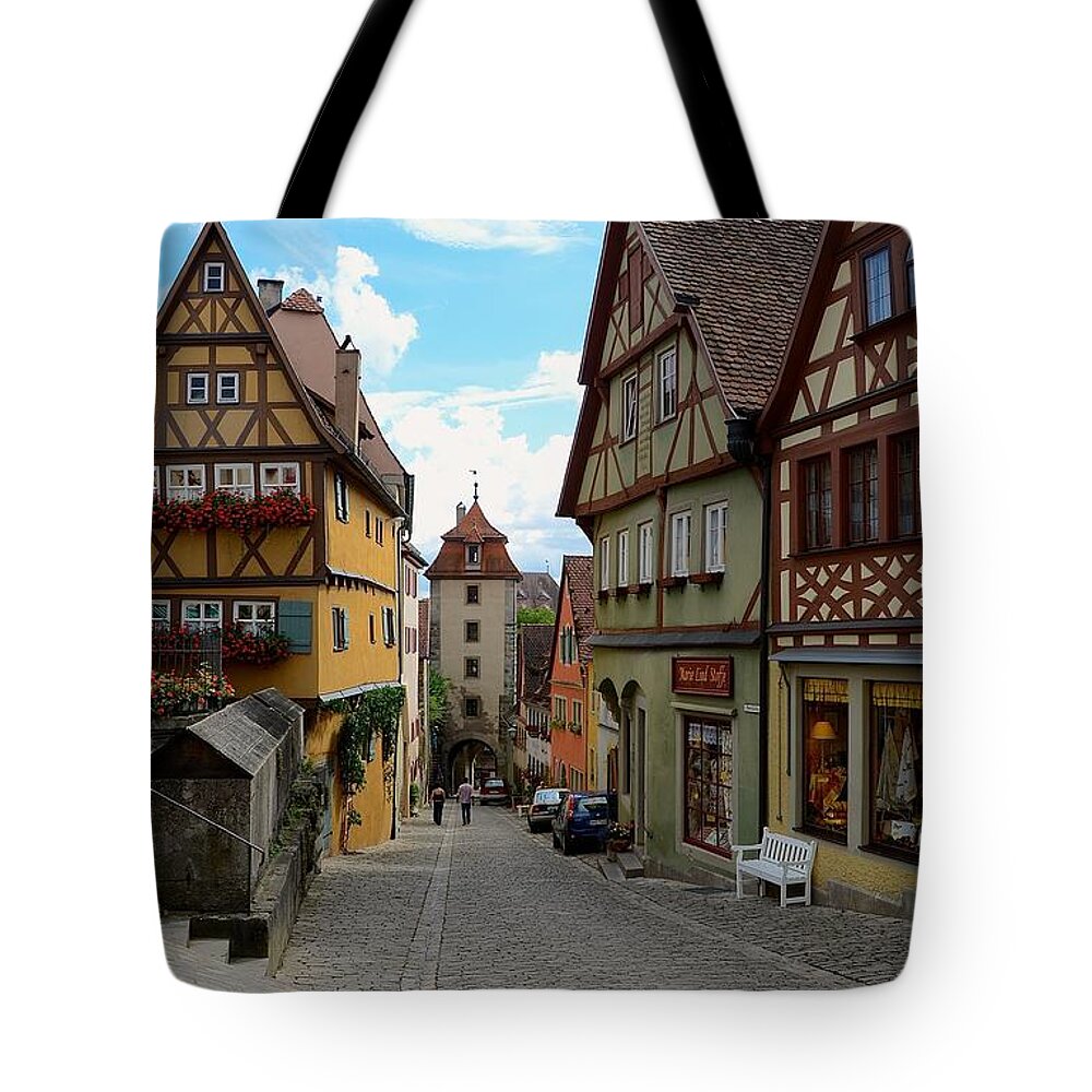 Rothenburg Tote Bag featuring the photograph Rothenburg ob der Tauber by Corinne Rhode