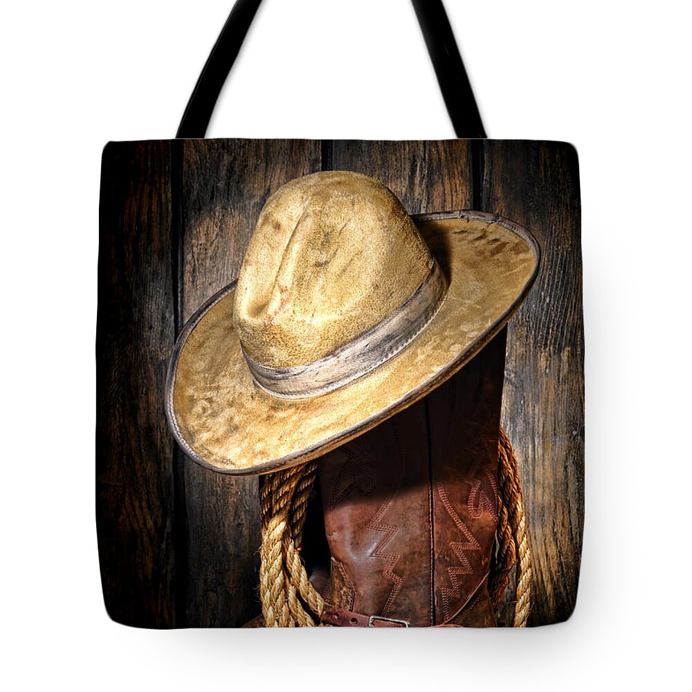 Cowboy Tote Bag featuring the photograph Rough Rider by Olivier Le Queinec