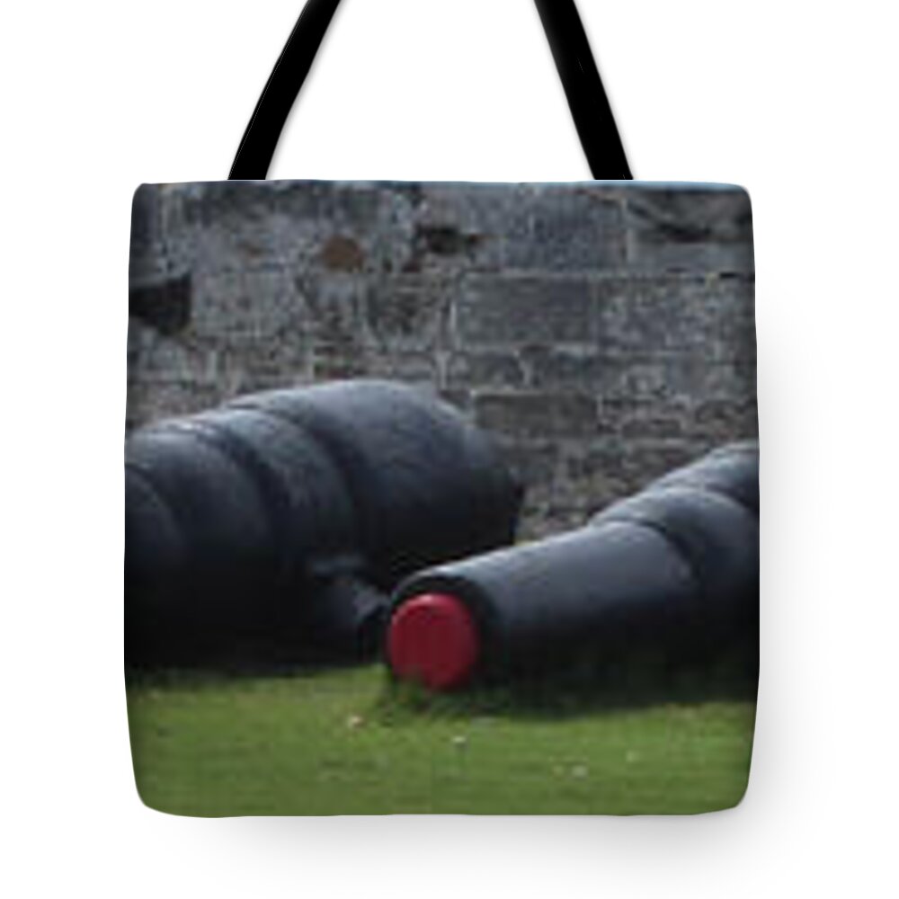 Military Tote Bag featuring the photograph Row Of Arms by Aaron Martens