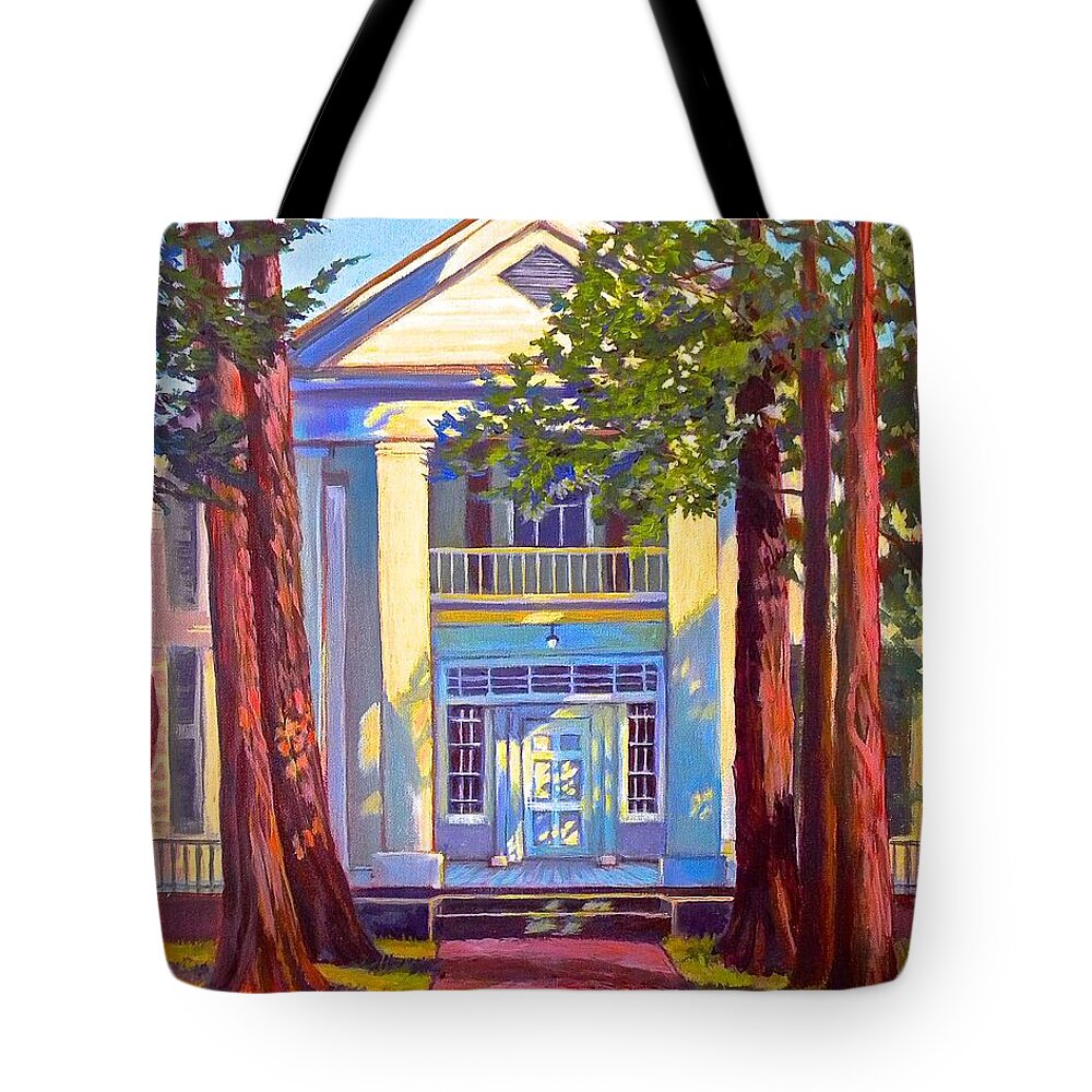 William Faulkner Tote Bag featuring the painting Rowan Oak by Jeanette Jarmon