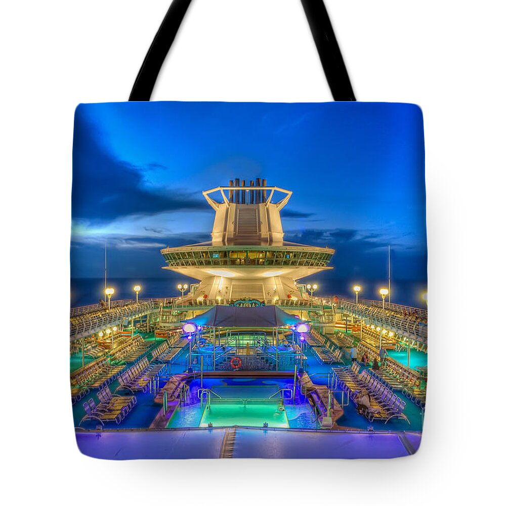 Michael Tote Bag featuring the photograph Royal Carribean Cruise Ship by Michael Ver Sprill