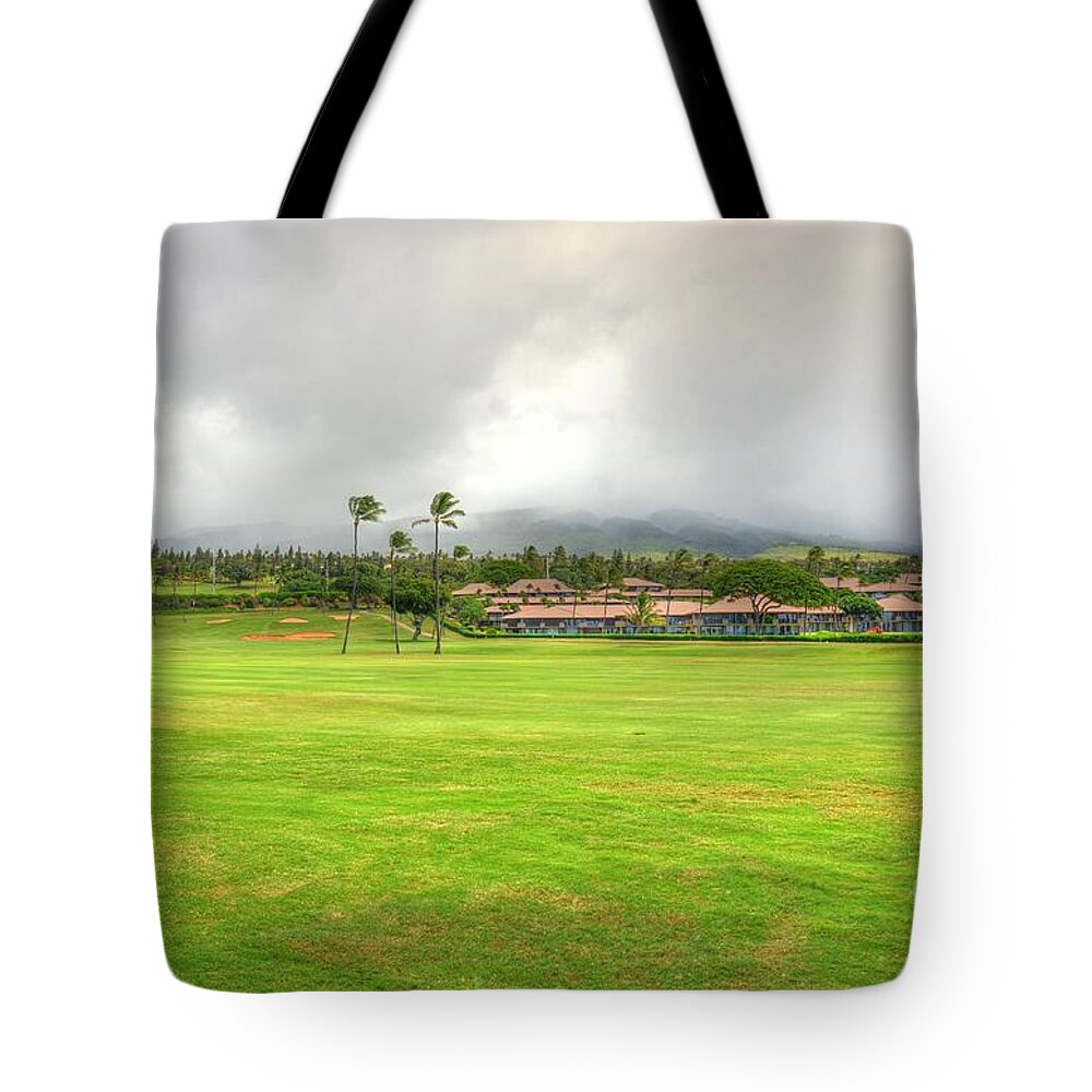 Royal Ka'anapali Tote Bag featuring the photograph Royal Ka'anapali Golf Course by Kelly Wade