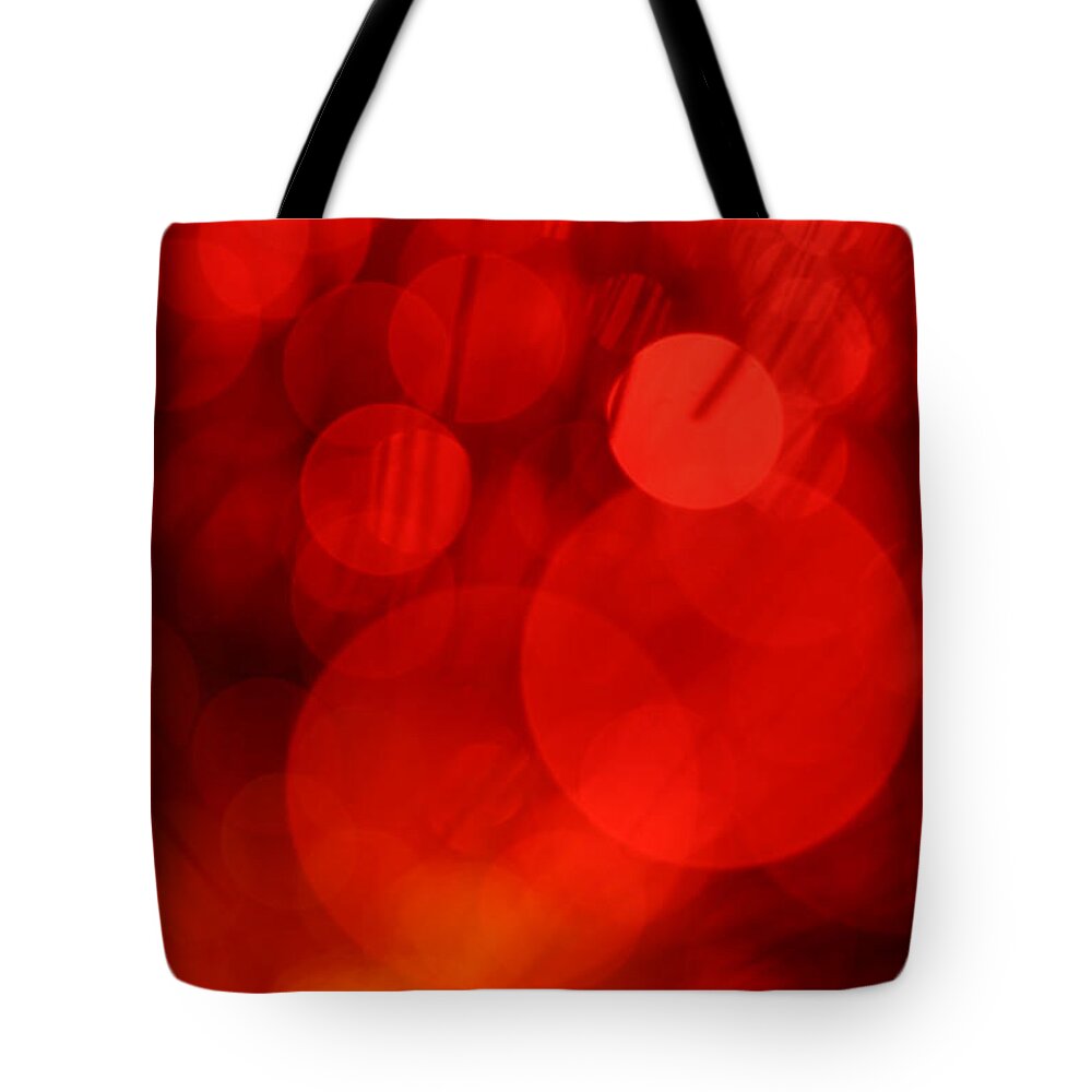 Abstract Tote Bag featuring the photograph Ruby Tuesday by Dazzle Zazz