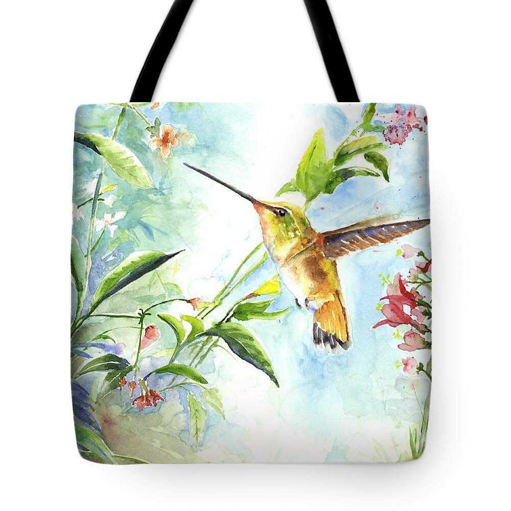 Bird Tote Bag featuring the painting Rufus Paradise by Arthur Fix