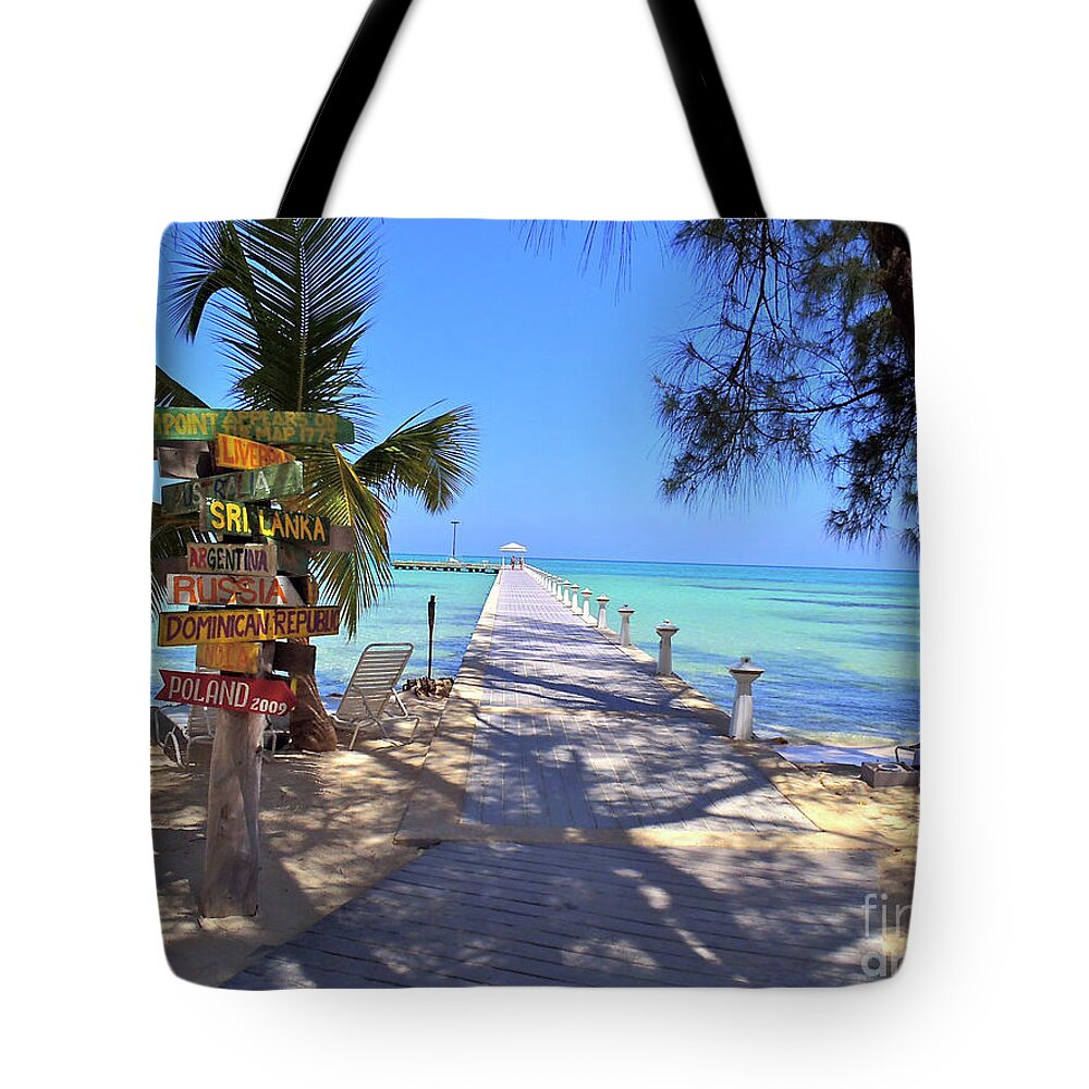Cayman Tote Bag featuring the photograph Rum Point by Carey Chen