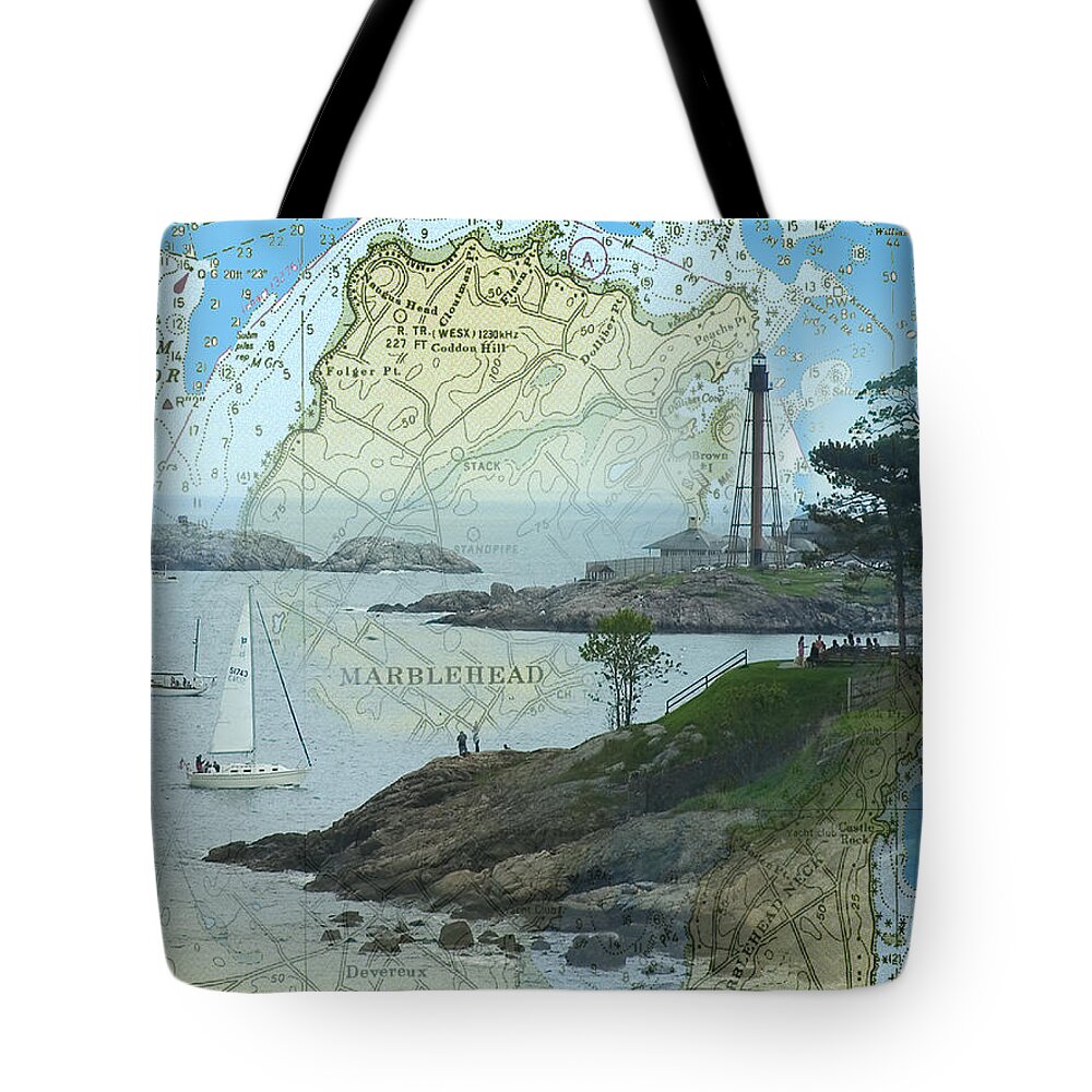 Marblehead Ma Tote Bag featuring the photograph Running on the wind by Jeff Folger