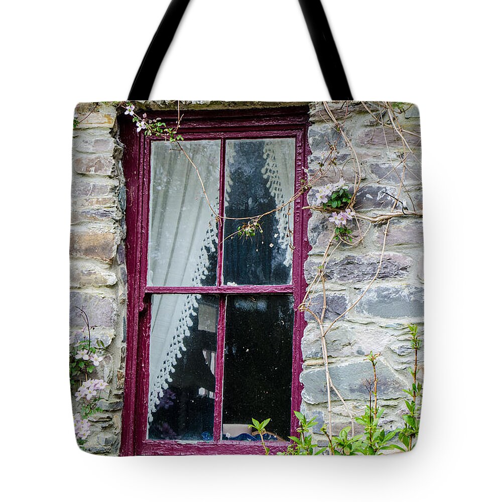 M.c. Story Tote Bag featuring the photograph Rustic Window by Mary Carol Story