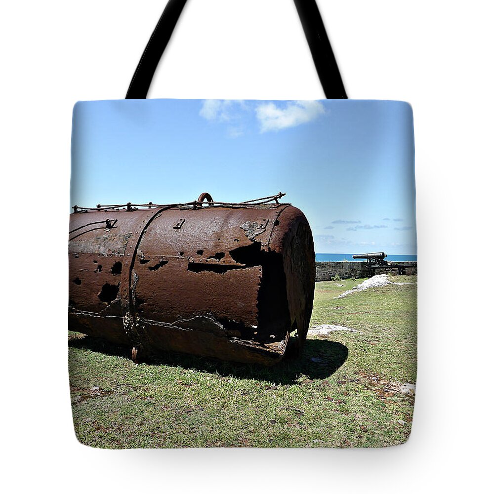 Industrial Tote Bag featuring the photograph Rusty Old Boiler by Richard Reeve