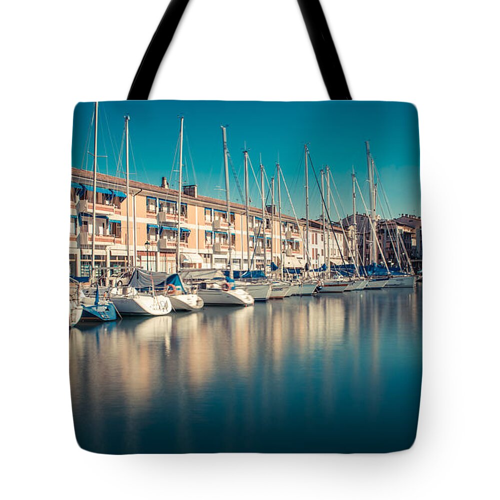 Friaul-julisch Venetien Tote Bag featuring the photograph Sailing Ships by Hannes Cmarits