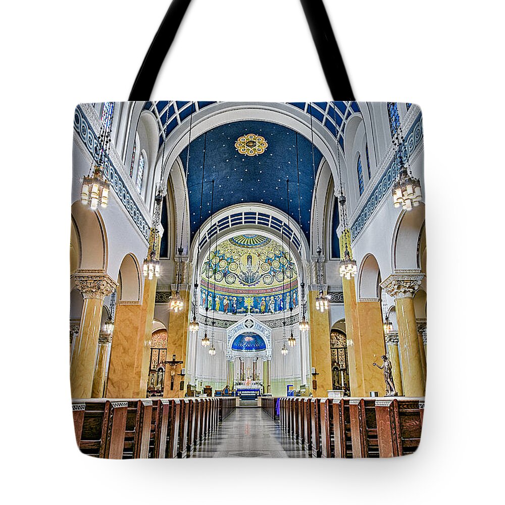 Altar Tote Bag featuring the photograph Saint Mary's Altar by Susan Candelario