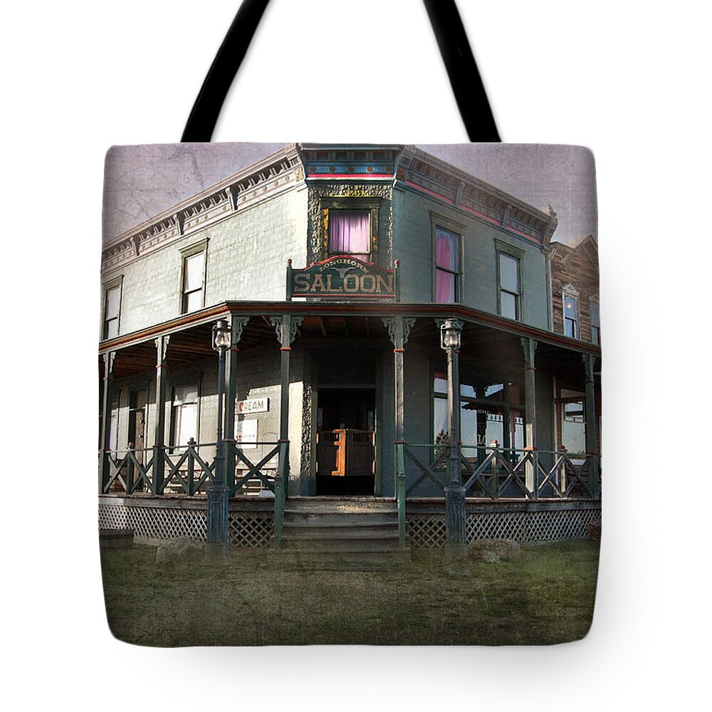 Vintage Tote Bag featuring the photograph Saloon by Judy Hall-Folde
