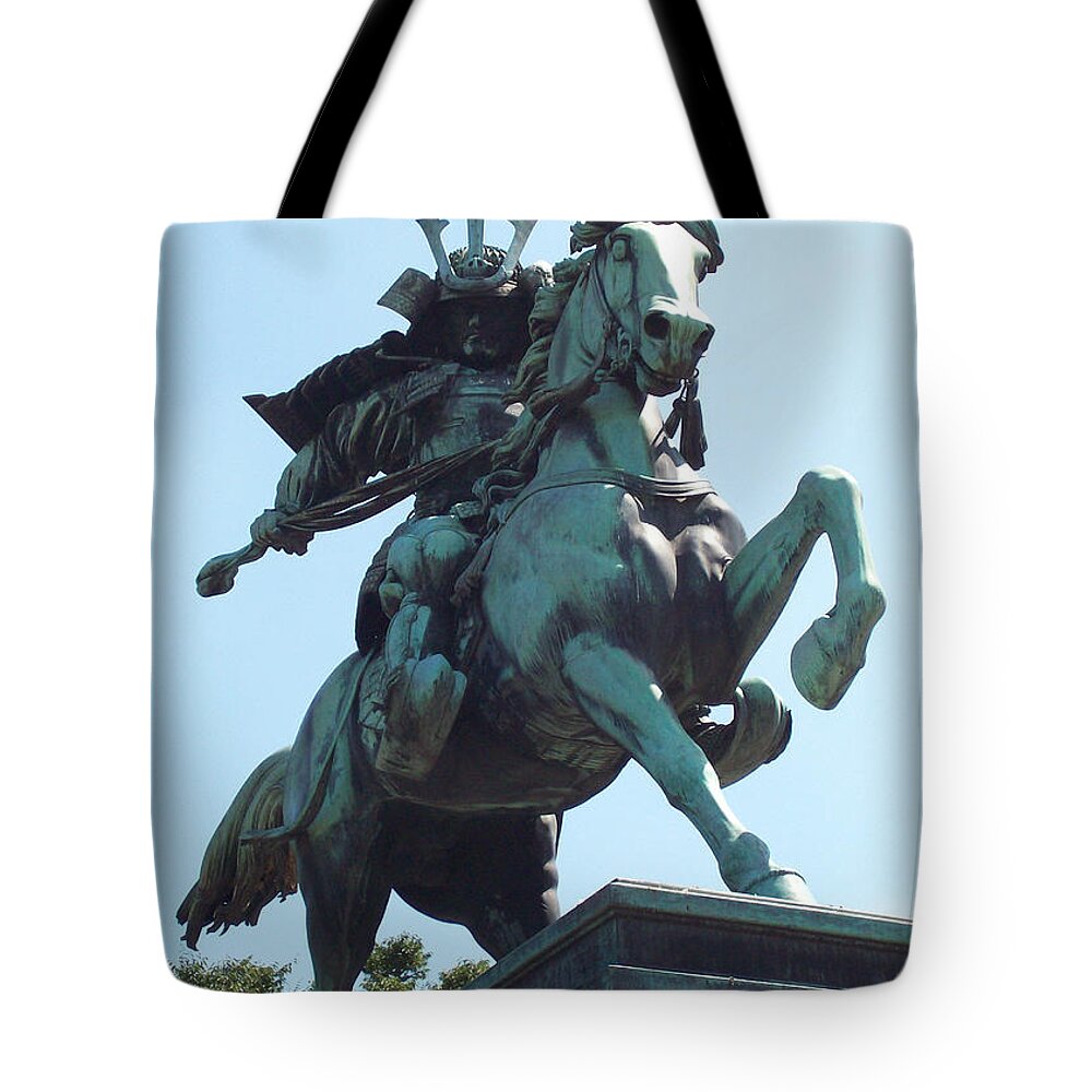 Japanese Tote Bag featuring the photograph Samurai by Cheryl McClure