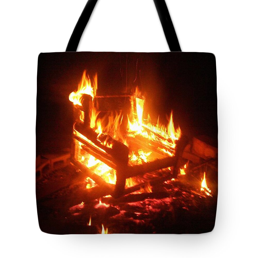 Fire Tote Bag featuring the photograph Satan's Arm Chair by Shana Rowe Jackson