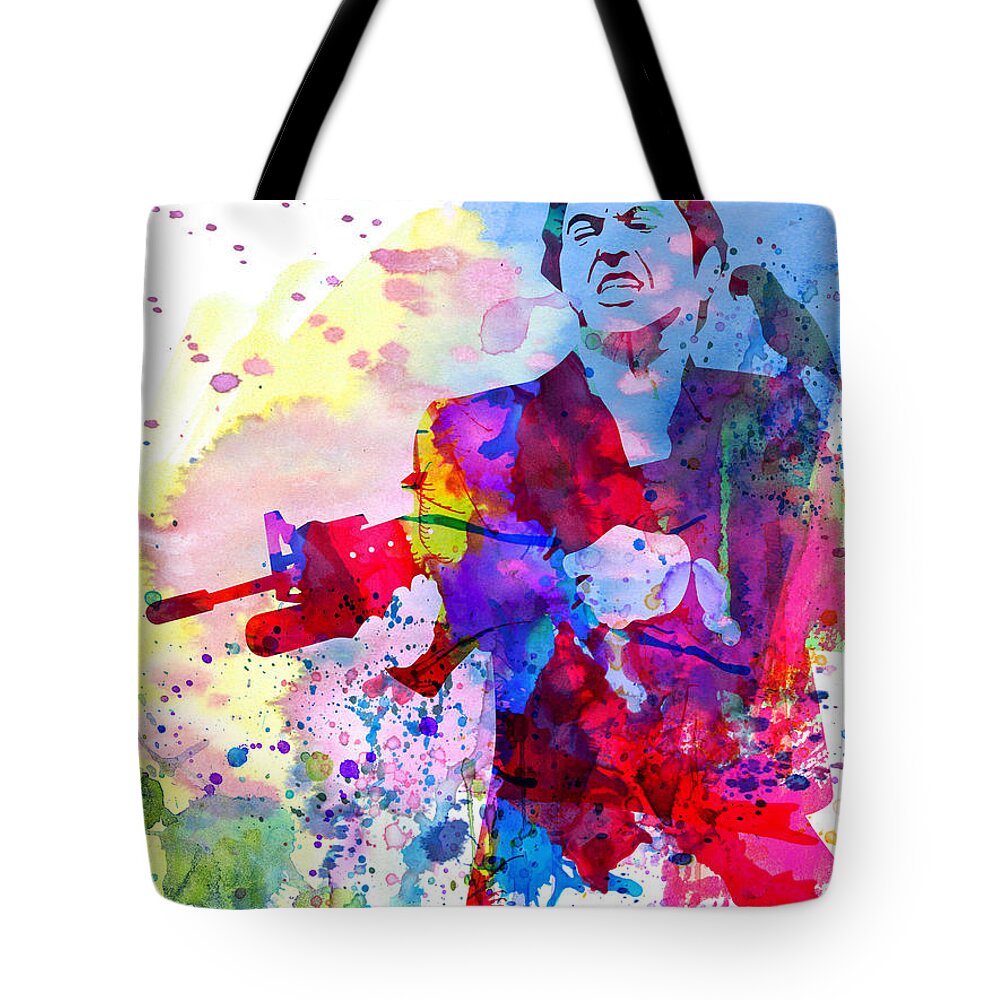  Tote Bag featuring the painting Scar Watercolor by Naxart Studio