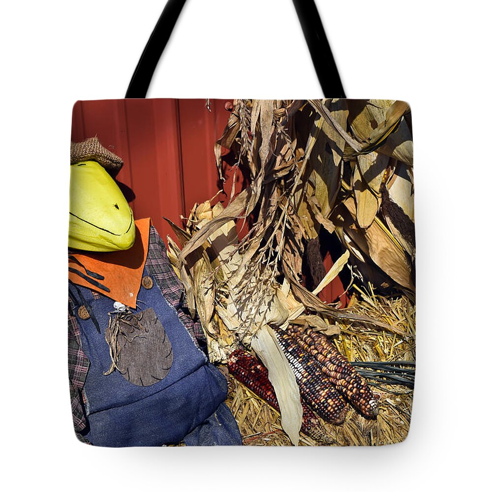 Scarecrow Tote Bag featuring the photograph Scarecrow by PatriZio M Busnel