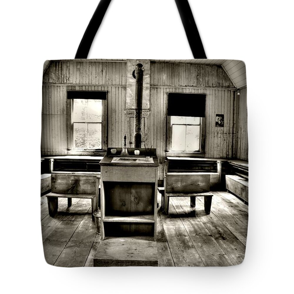 Old Tote Bag featuring the photograph School Room by Kathleen Struckle