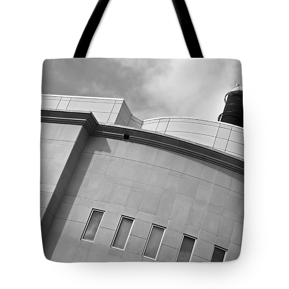 University Tote Bag featuring the photograph Science Building by Mark McKinney