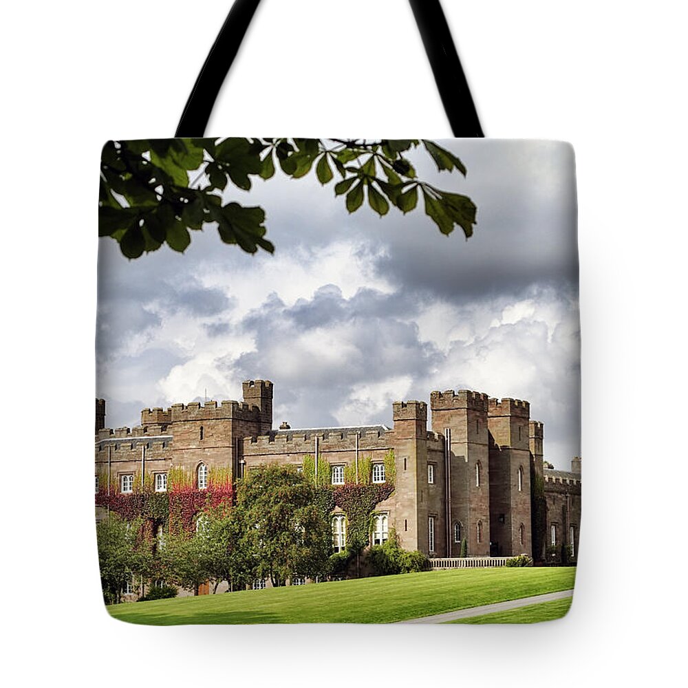 Scone Tote Bag featuring the photograph Scone Palace in Scotland by Jason Politte