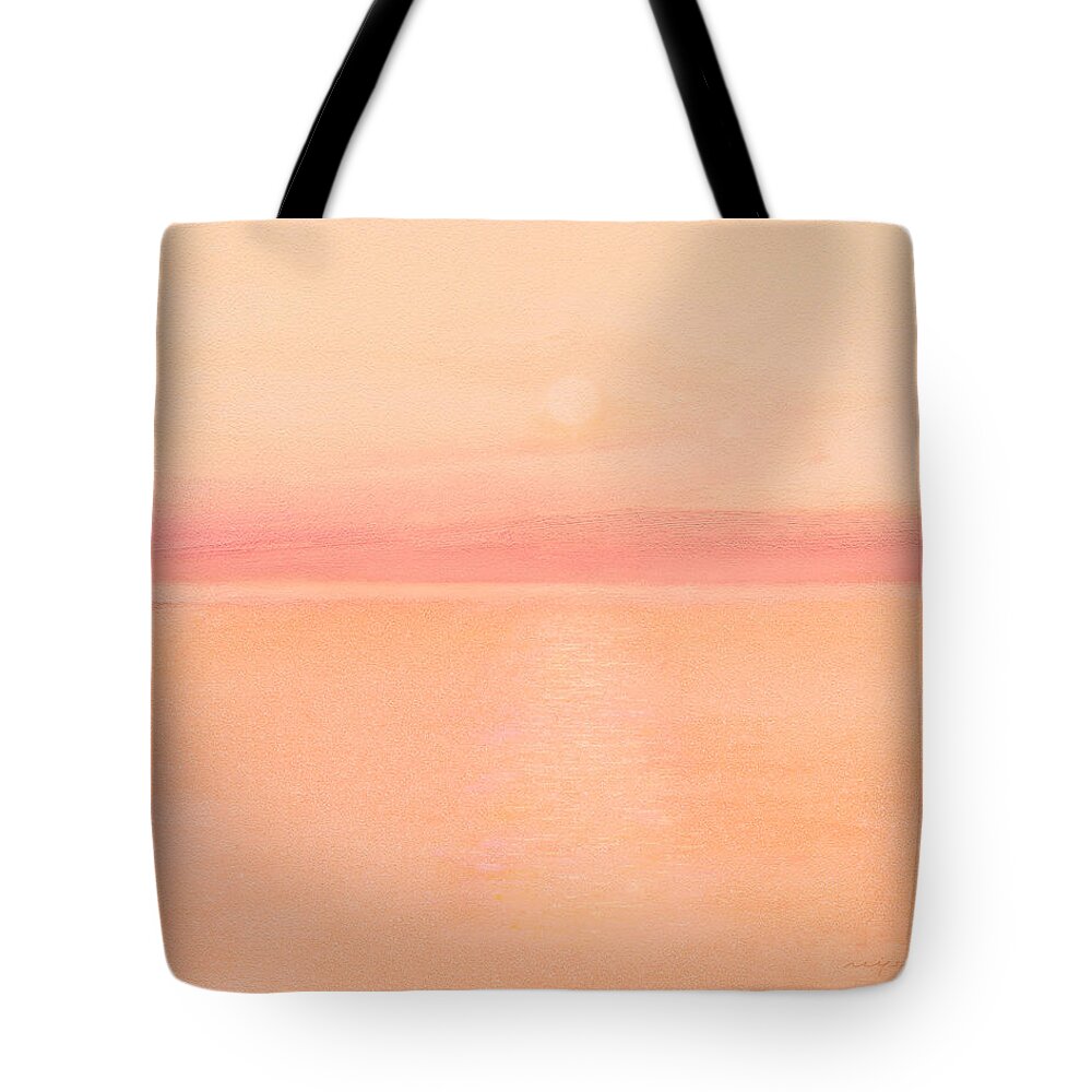 Sea Tote Bag featuring the painting Sea Horizon by J Reifsnyder