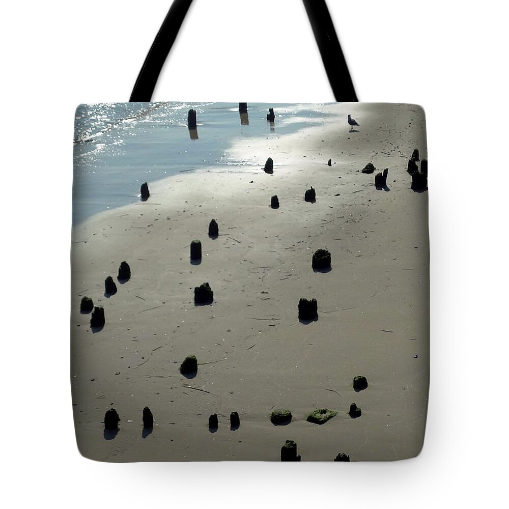 Sea Tote Bag featuring the photograph Sea Piles by Deborah Crew-Johnson
