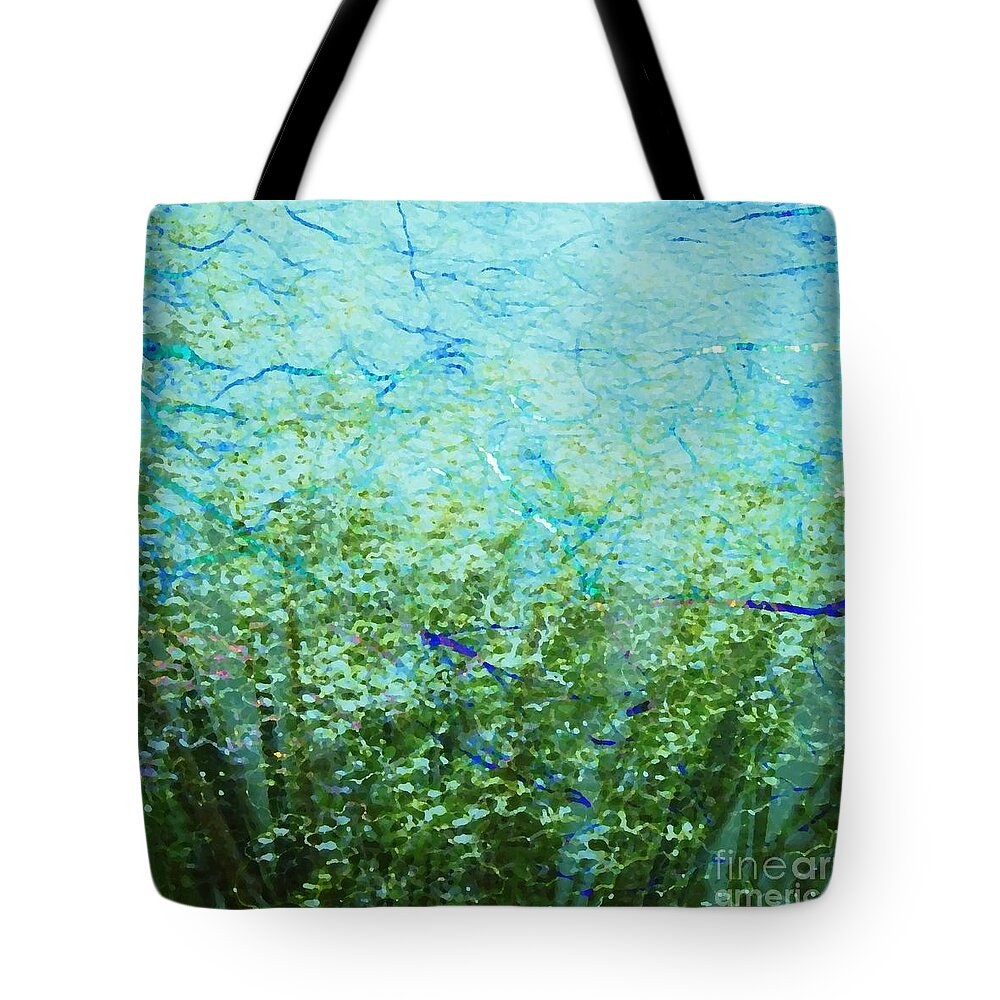 Seagrass Tote Bag featuring the digital art Seagrass by Darla Wood