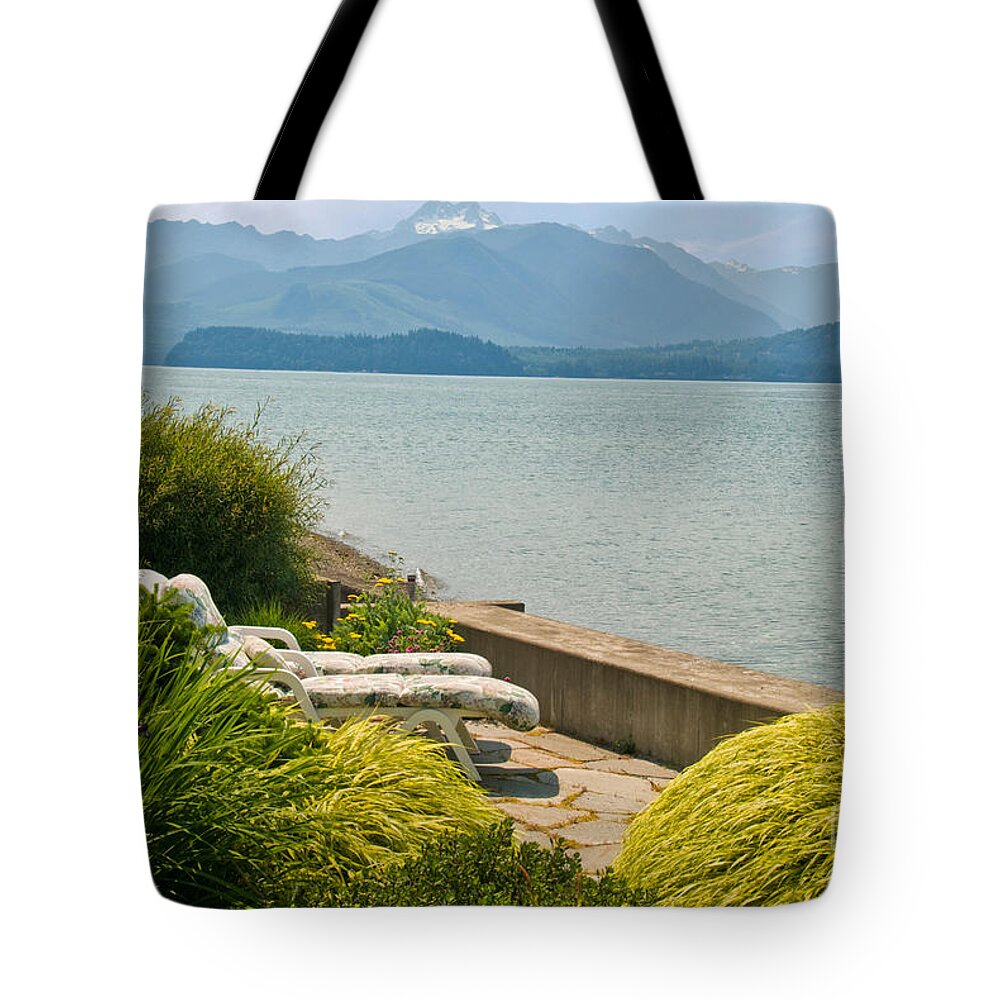 Seaside Garden Tote Bag featuring the photograph Seaside Garden by Richard and Ellen Thane
