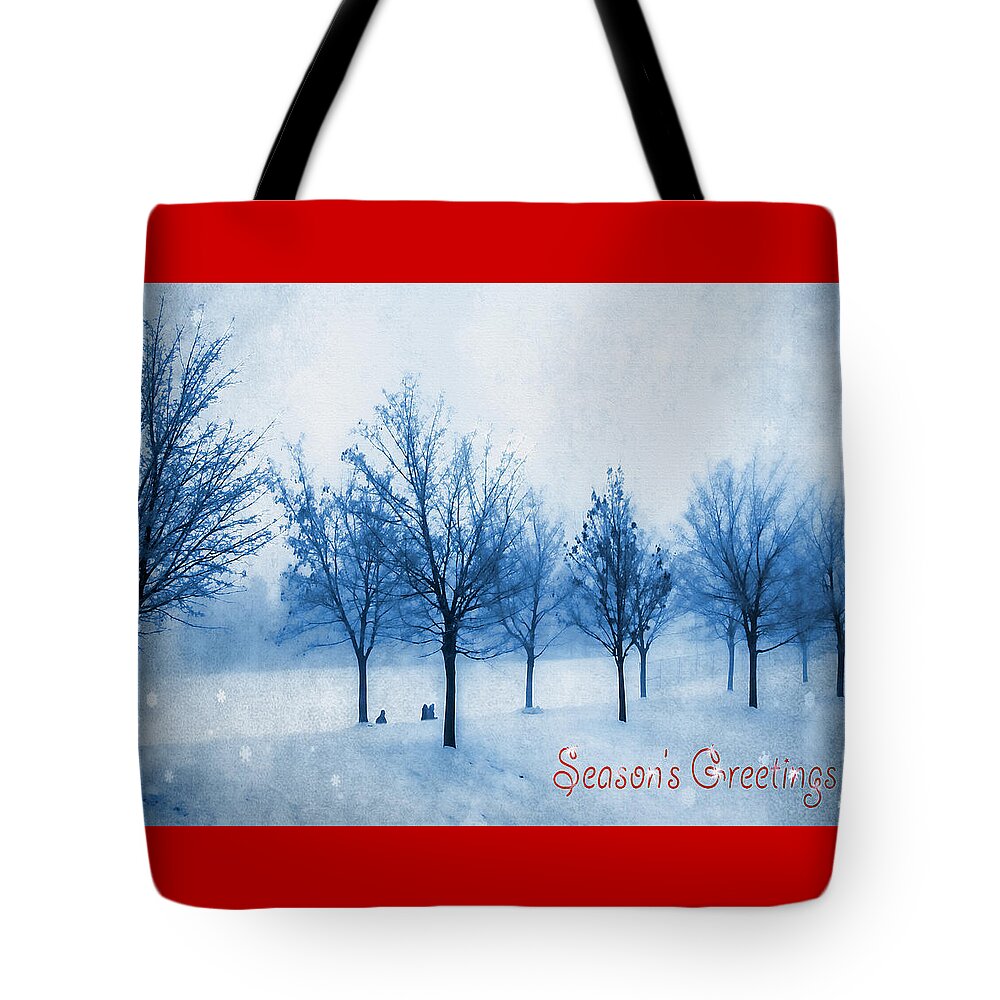 Christmas Tote Bag featuring the photograph Season of Greetings by Kathy Bassett