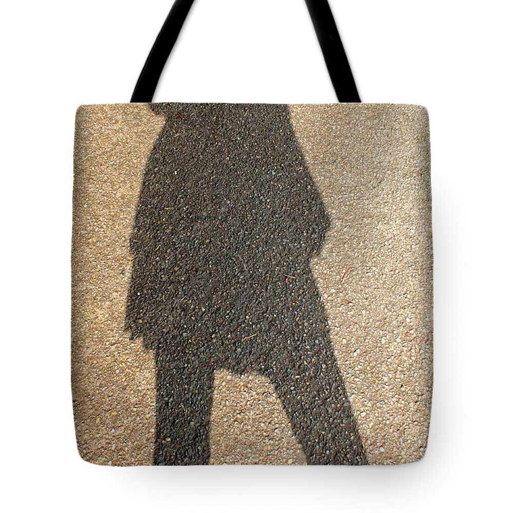 Shadow Tote Bag featuring the photograph Sellfie Shadow by E Faithe Lester