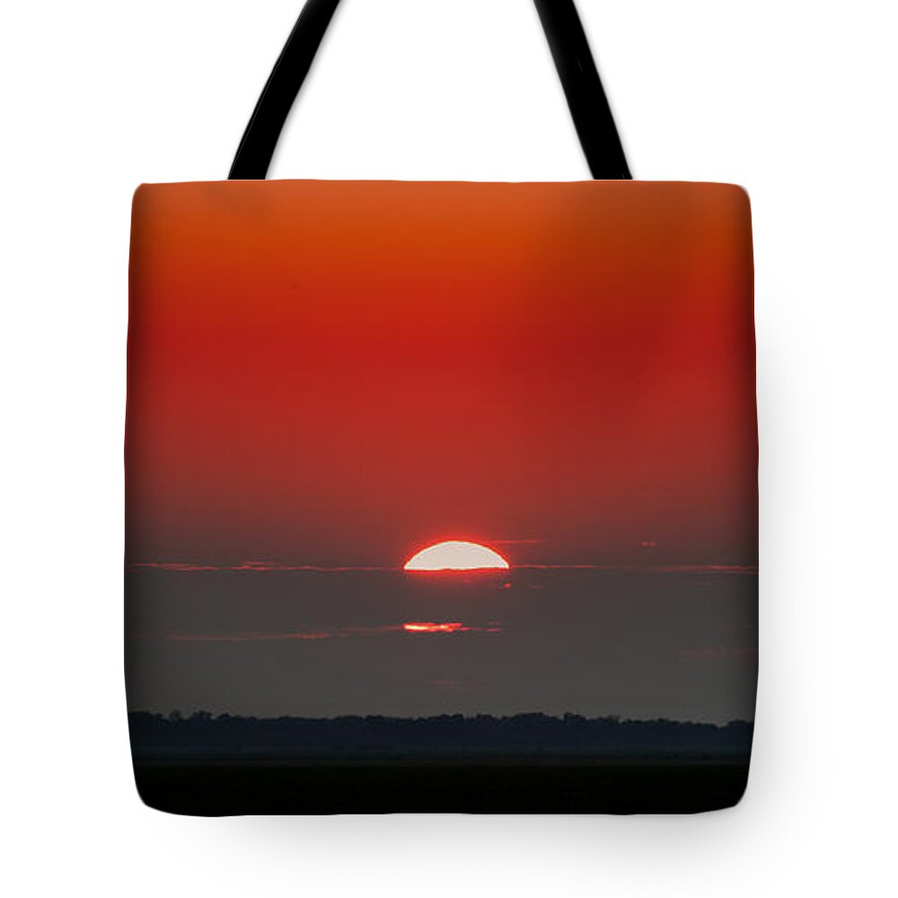Fire Tote Bag featuring the photograph September Sky by Rebecca Davis