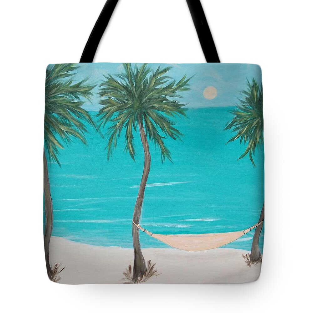 Ocean Tote Bag featuring the painting Serenity by Inge Lewis