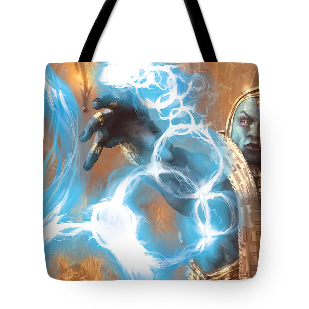 Magic Tote Bag featuring the digital art Serve by Ryan Barger