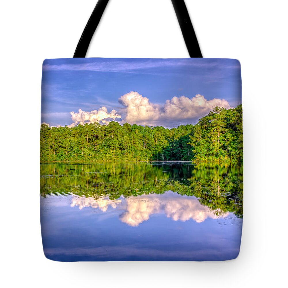Adorable Tote Bag featuring the photograph Sesqui Lake by Rob Sellers