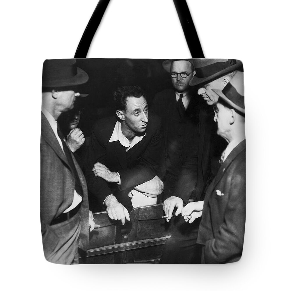 1930s Tote Bag featuring the photograph SF Labor Leader Harry Bridges by Underwood Archives