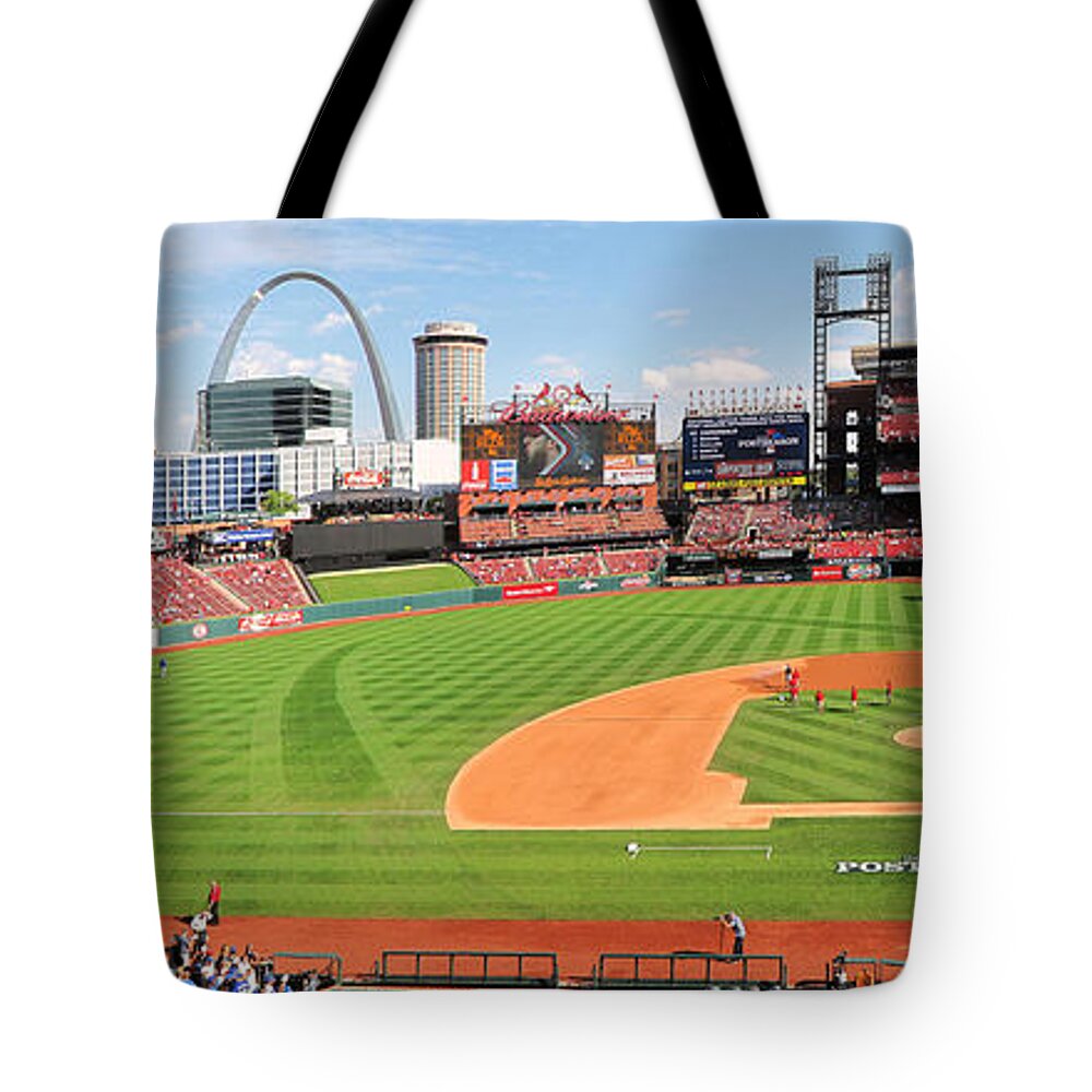 Busch Tote Bag featuring the photograph Shadows Fall on Post-Season Busch by C H Apperson