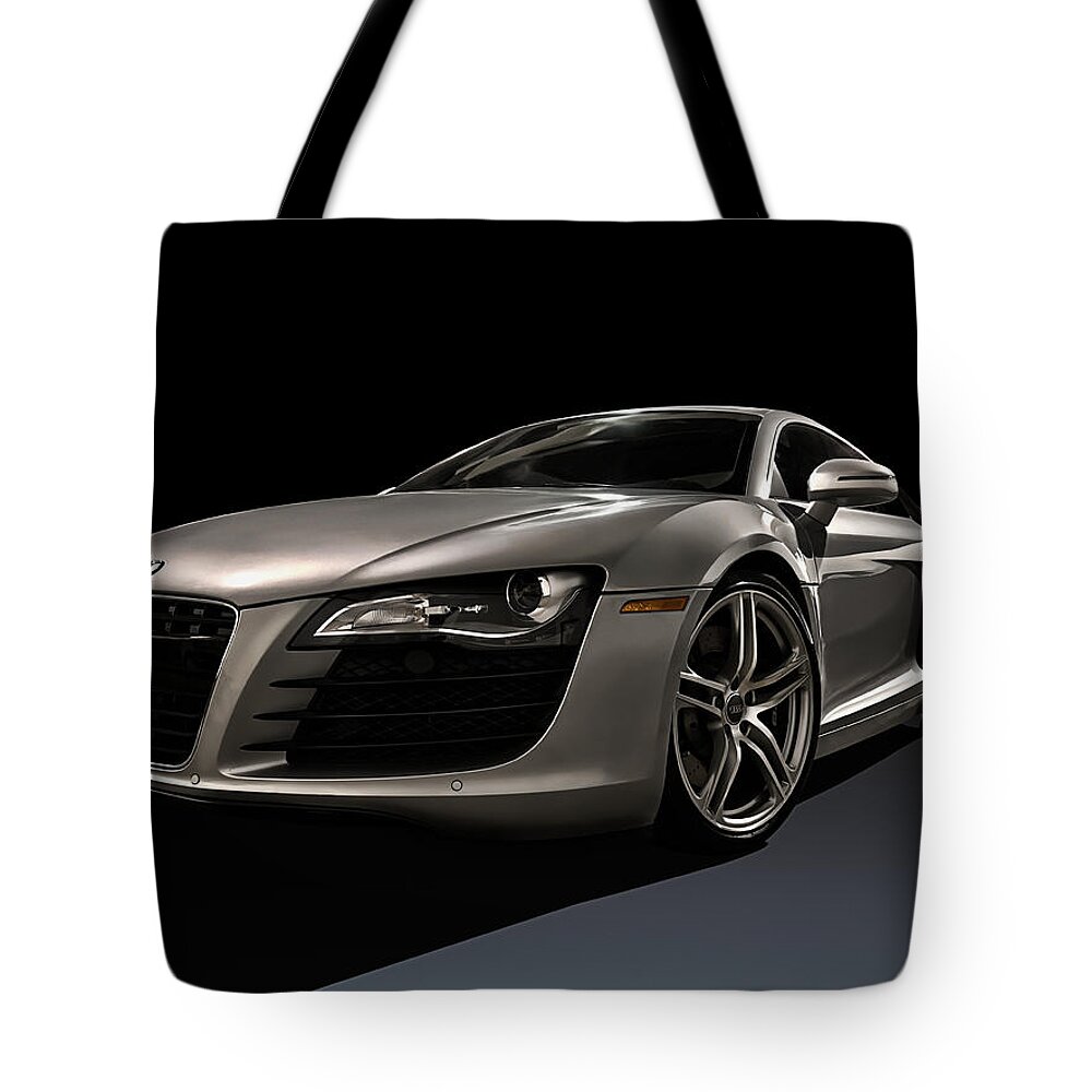 Silver Tote Bag featuring the digital art Shadows of Silver by Douglas Pittman