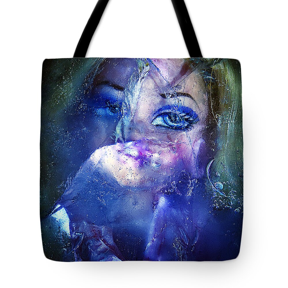 Shattered Tote Bag featuring the photograph Shattered by Rick Mosher