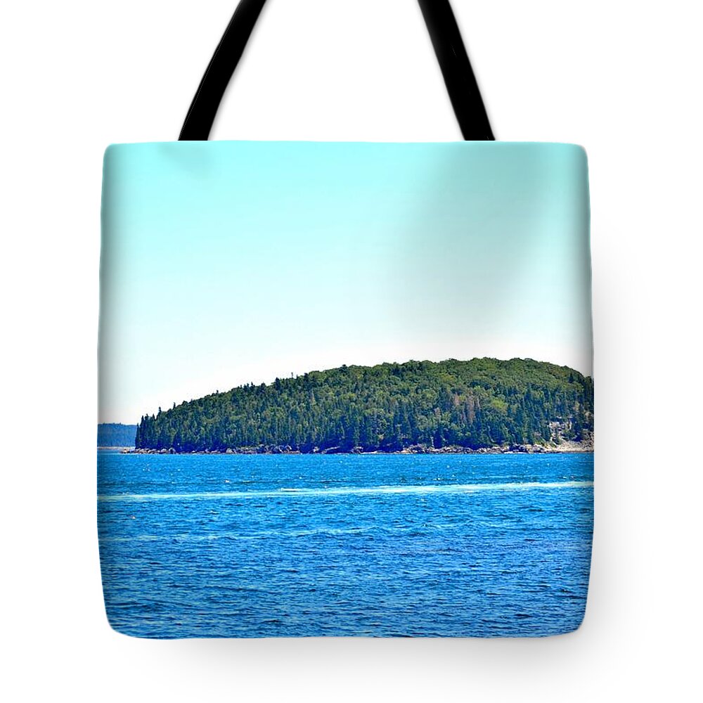 Sheep Porcupine Island Tote Bag featuring the photograph Sheep Porcupine Island by Tara Potts