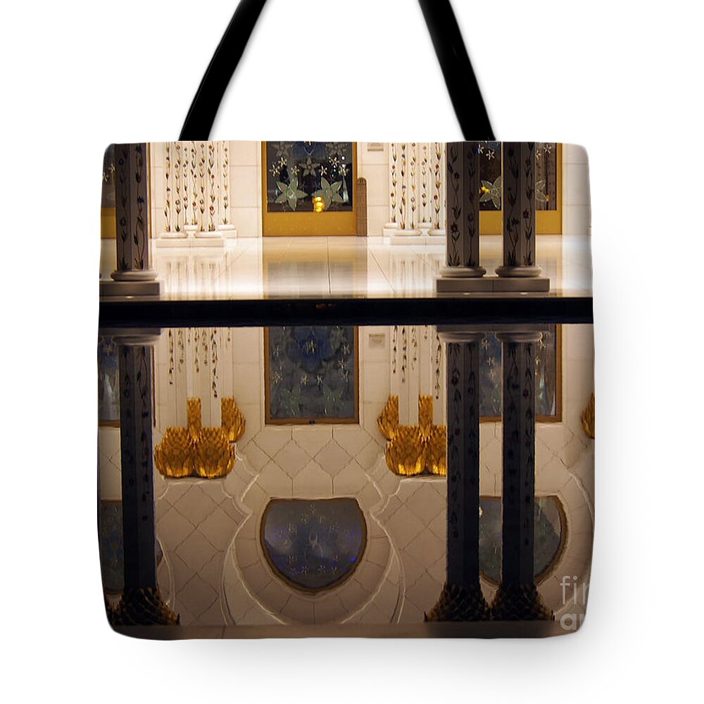 Sheikh Zayed Grand Mosque Tote Bag featuring the photograph Sheikh Zayed Grand Mosque by Milena Boeva