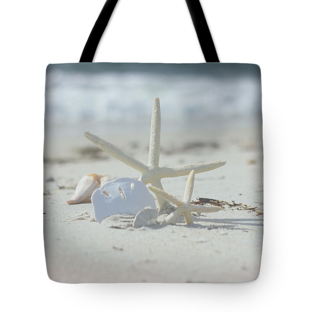 Shells Tote Bag featuring the photograph Sand in your Toes by JBK Photo Art