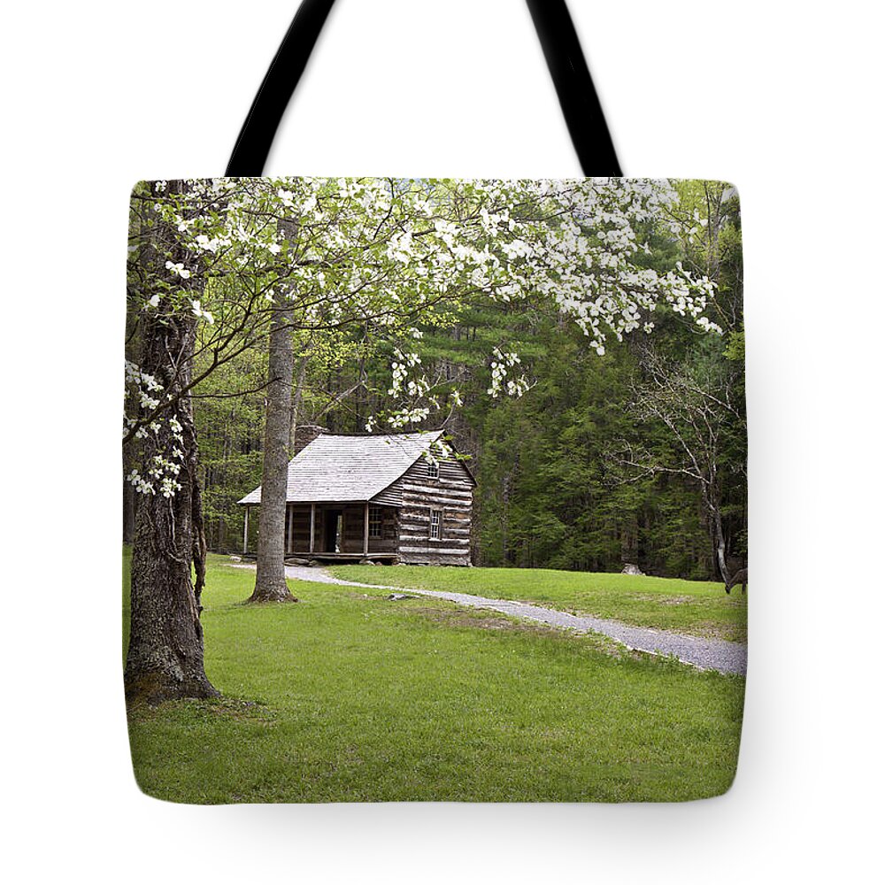 Shields Cabin Tote Bag featuring the photograph Shields' Place by Shari Jardina
