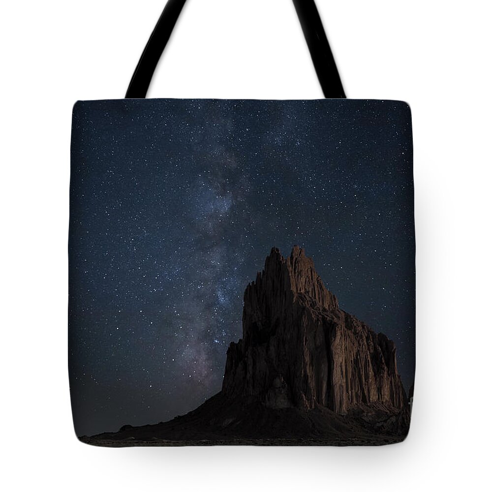 Stars Photography Tote Bag featuring the photograph Shiprock by Keith Kapple