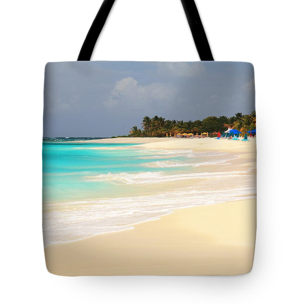 Shoal Bay Tote Bag featuring the photograph Shoal Bay Beach by Roupen Baker