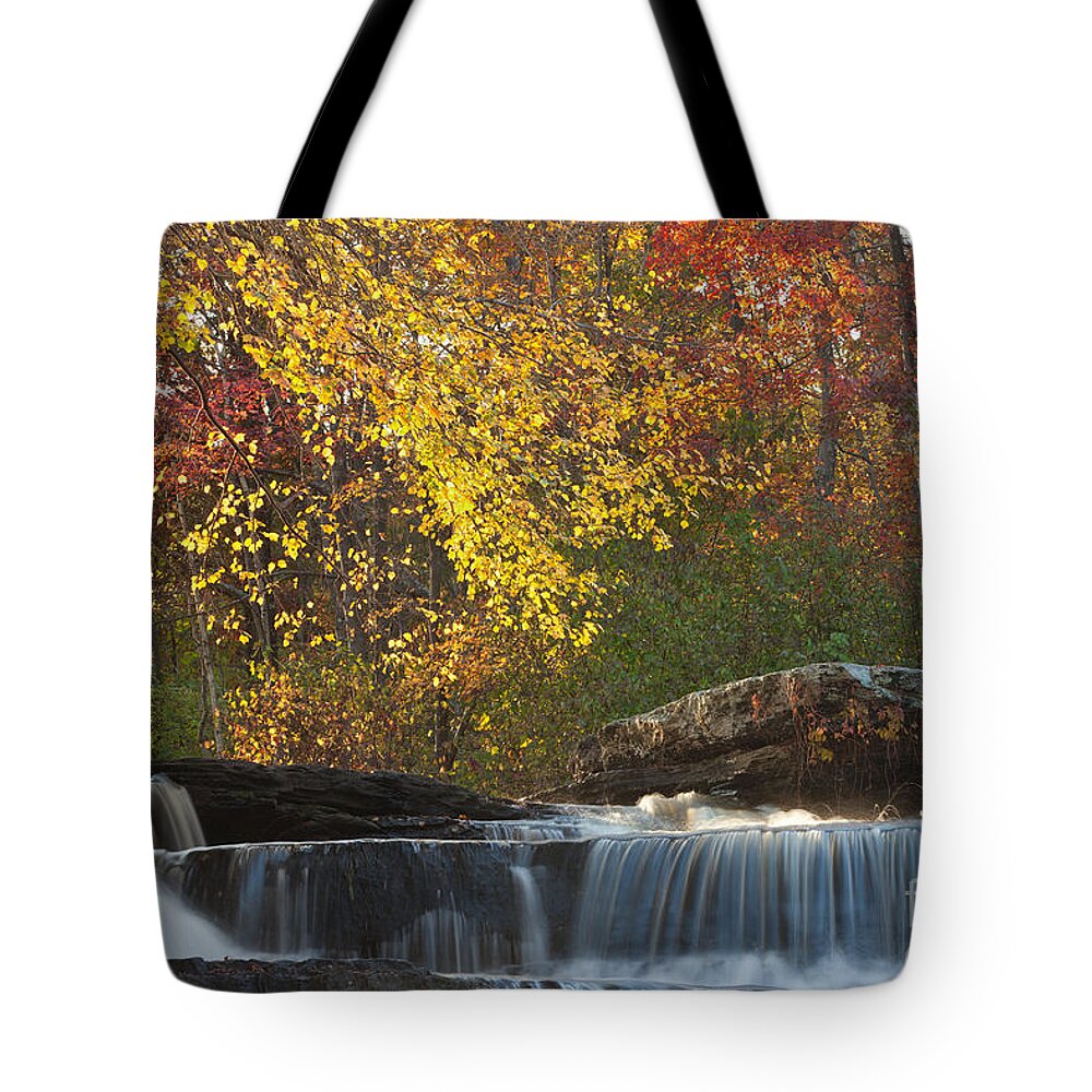 Water Tote Bag featuring the photograph Shohola Falls by Nicki McManus