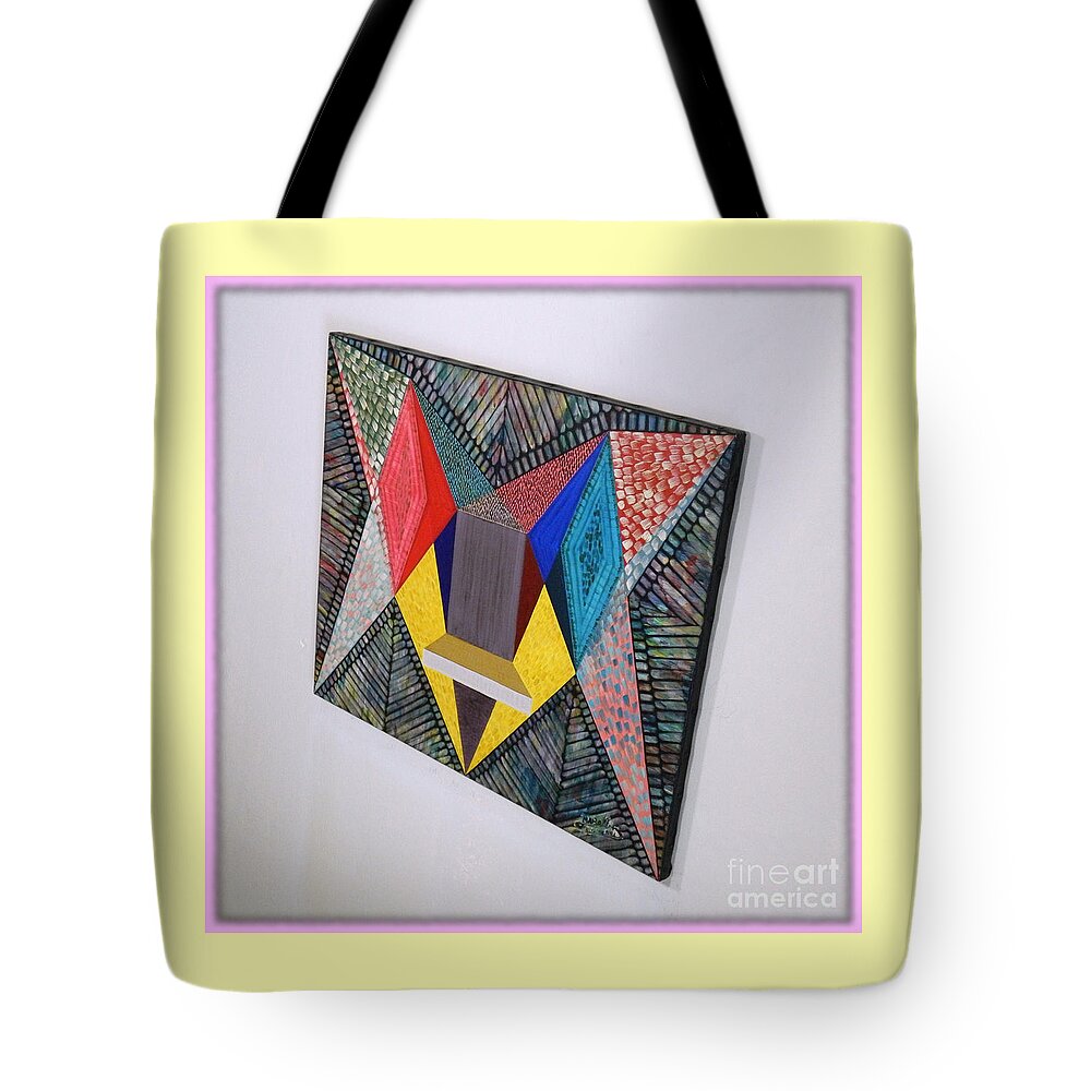 Spirituality Tote Bag featuring the painting Shot Shift - Parmi 2 by Michael Bellon