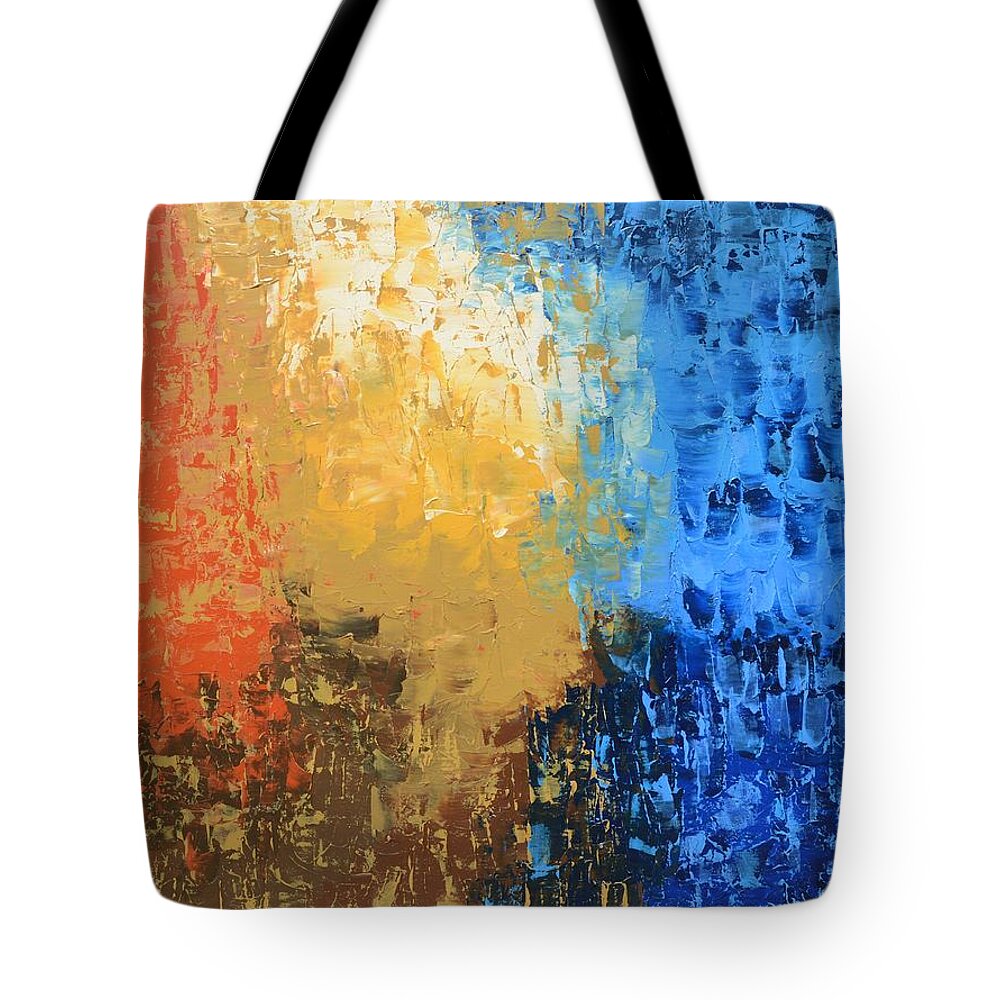 Sun Tote Bag featuring the painting Show Me Your Glory by Linda Bailey