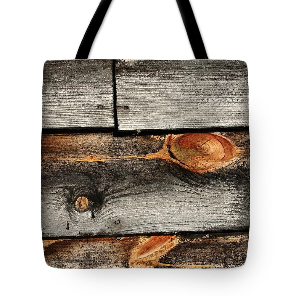 Abstract Tote Bag featuring the photograph Side of a Barn by Frank Romeo