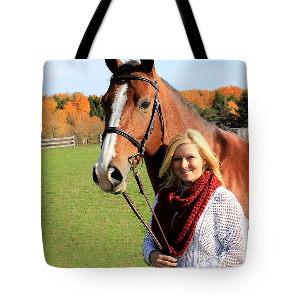  Tote Bag featuring the photograph Sidney Hannah 16 by Life With Horses