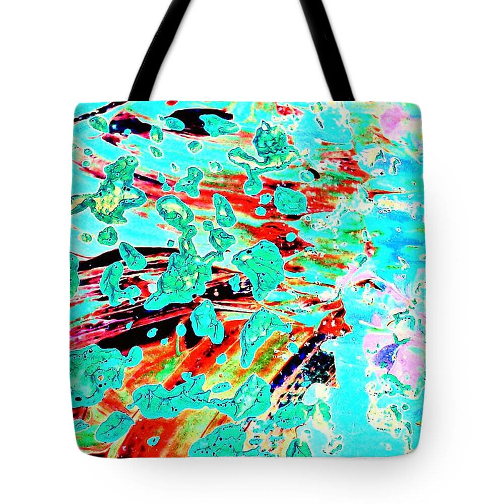Life Tote Bag featuring the painting Signs Of Life by Jacqueline McReynolds
